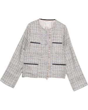 forte_forte Long-Sleeved Casual Jacket - White