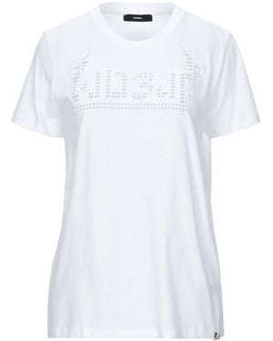 DIESEL Crew Neck Short Sleeve Top - White