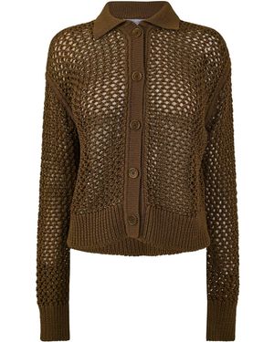 Max Mara Minimalist Wool Cardigan - Green