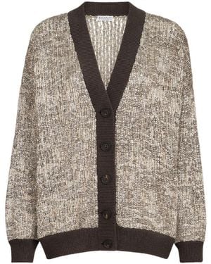 Brunello Cucinelli Wool Cardigan - Brown
