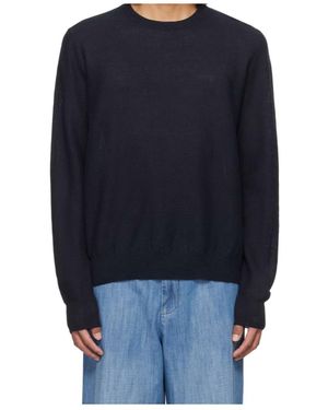 Barena Crew Neck Long Sleeve Sweater - Blue