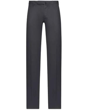 Incotex Slim-Fit Cotton Pants - Blue