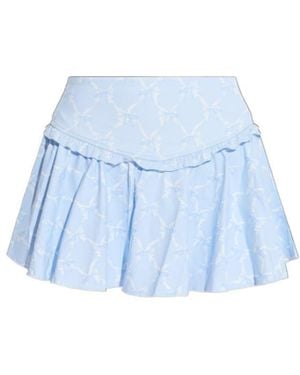 LoveShackFancy Vanina Ruffled Training Skort - Blue
