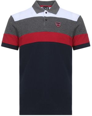 EA7 Logo Polo Shirt - Red