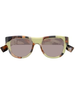 Gucci Eyewear Square Frame Sunglasses - Metallic