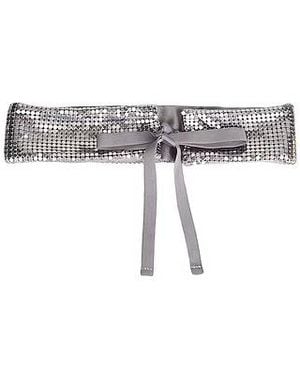 MAX&Co. Satin Chain Wide Belt - Grey