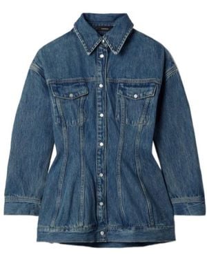 Wardrobe NYC Contour Denim Jacket - Blue