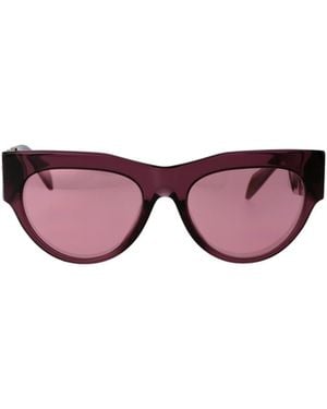 Versace Eyewear Round Frame Sunglasses - Purple