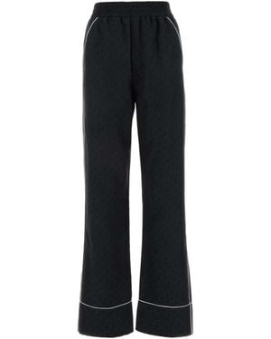 Off-White c/o Virgil Abloh High Waist Straight Leg Trousers - Black