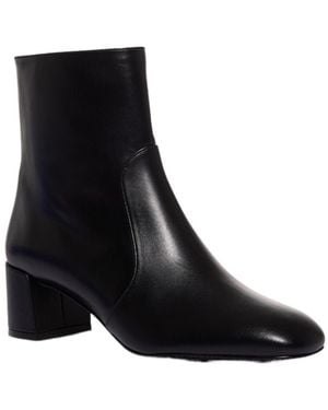 Stuart Weitzman Zippered Ankle Boots - Black