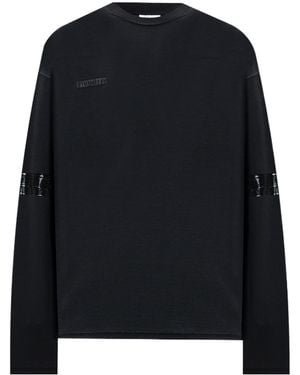 Vetements Crew Neck Long-Sleeved T-Shirt - Black