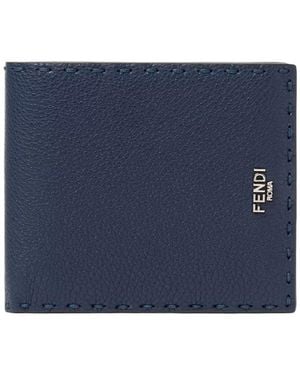 Fendi Selleria Bi-Fold Wallet - Blue