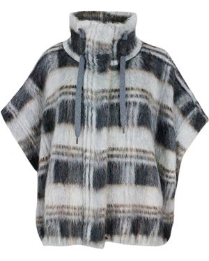 Brunello Cucinelli Check-Print Wool-Blend Jacket - Grey