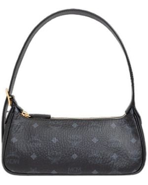 MCM Aren Vi Small Shoulder Bag - Grey