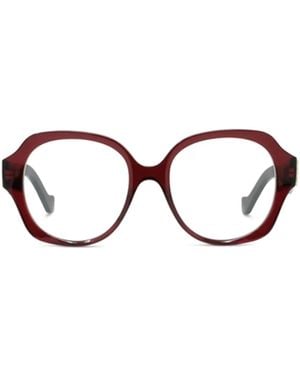 Loewe Oval Frame Glasses - White