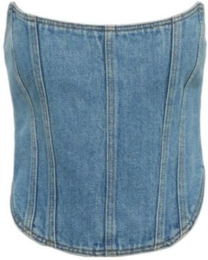 Magda Butrym Denim Bustier - Blue