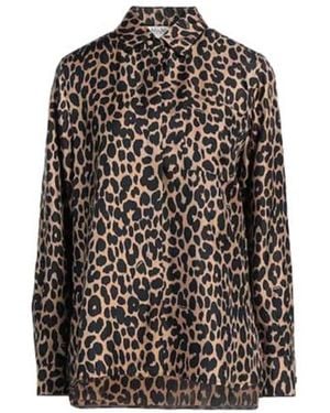 Max Mara Leopard Print Shirt - Black