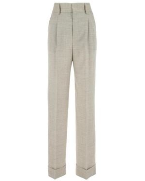 Philosophy Di Lorenzo Serafini High-Waist Straight Leg Trousers - Grey