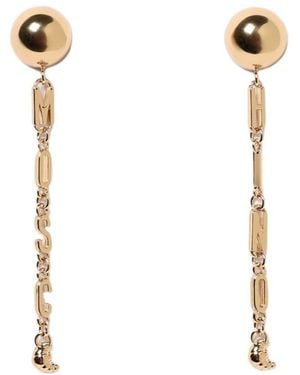 Moschino Pendant Earrings - White