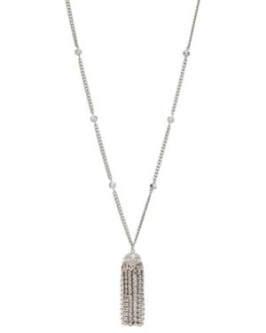 Rabanne Crystal-Embellished Pendant Necklace - Metallic