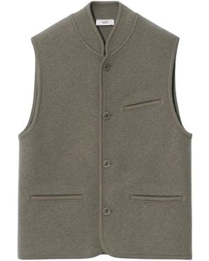 Rier Sleeveless Wool Vest - Green