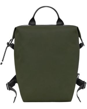 Longchamp Leather Backpack - Green