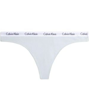 Calvin Klein Wide Waistband Thong - White
