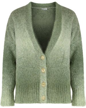 Aspesi Gradient Effect Cardigan - Green
