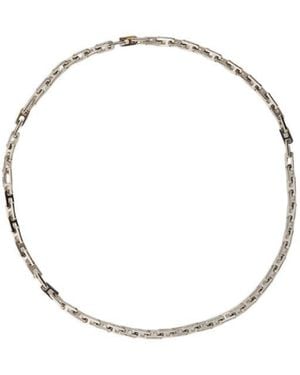 Ambush A-Chain Logo Engraved Necklace - Metallic