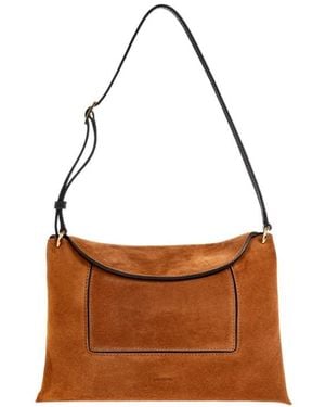 Wandler Flap Shoulder Bag - Brown