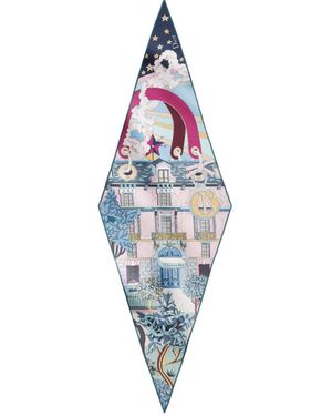 Dior Pointed Silk Scarf - Blue