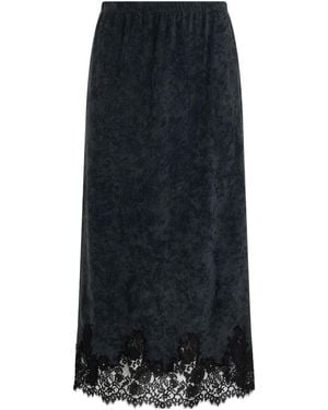 Alberta Ferretti Lace Skirt - Black