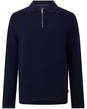 Barbour Collared Knit Jumper - Blue