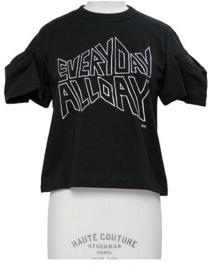 Sacai Crew-Neck T-Shirt - Black