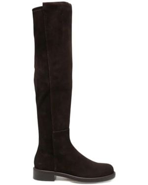 Stuart Weitzman Round-Toe Knee-High Boots - Black