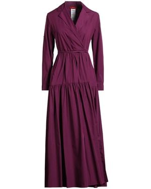 MAX&Co. Simple Long-Sleeved Shirt Dress - Purple