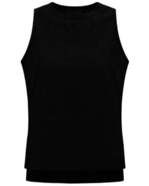 Herno Laminar Sleeveless Crew-Neck Top - Black