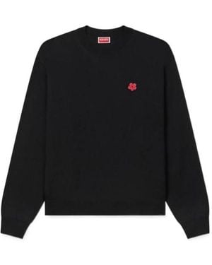 KENZO Boke Flower Embroidered Jumper - Black