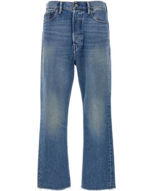 Polo Ralph Lauren Frayed Hem Cropped Jeans - Blue