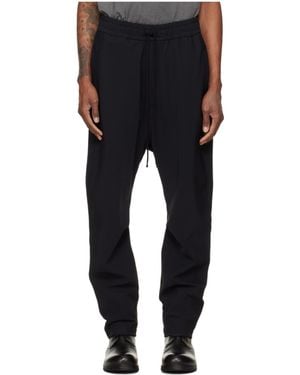Thom Krom Drop-Crotch Drawstring Pants - Black