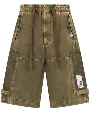 Maison Mihara Yasuhiro Elasticated Cargo Shorts - Green