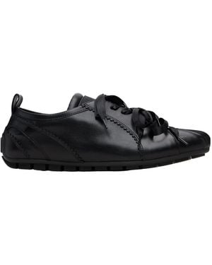 Simone Rocha Ballerina Leather Trainers - Black