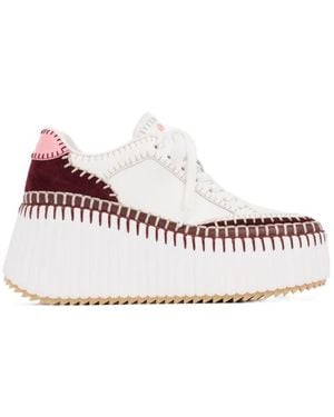 Chloé Chloé Nama Platform Trainers - Pink