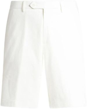 Etro Jacquard Wide-Leg Bermuda Shorts - White