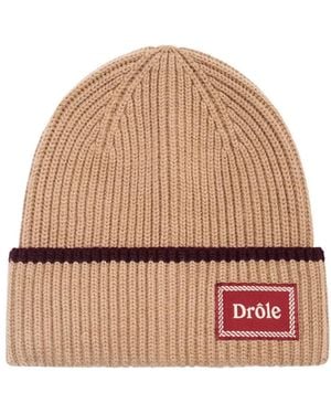 Drole de Monsieur Drôle De Monsieur Le Bonnet Laine Beanie - Natural