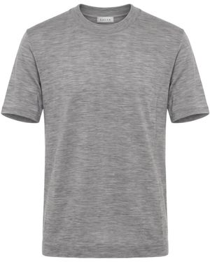 Xacus Crew-Neck Wool T-Shirt - Gray