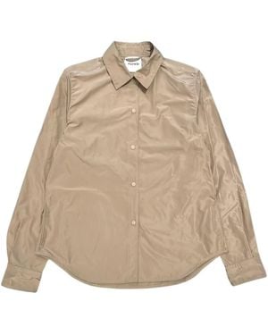 Aspesi Long-Sleeved Shirt-Style Casual Jacket - Natural