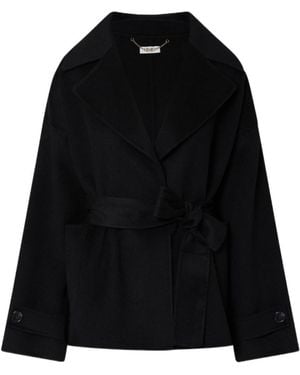 Liu Jo Short Wool Coat - Black