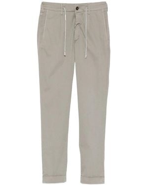 Eleventy Drawstring Turn-Up Pants - Gray