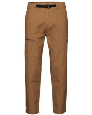 Mammut Tamaro Belt-Detail Trousers - Brown
